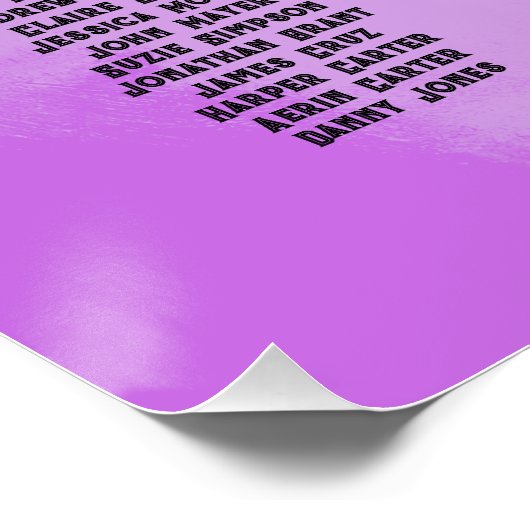 Schrift bruiloft zitgrafiek perfect poster (Hoek)