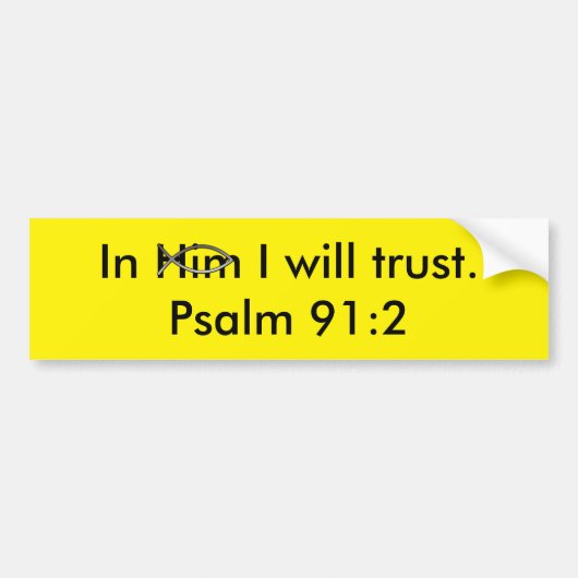 Schrift Bumpersticker (Voorkant)