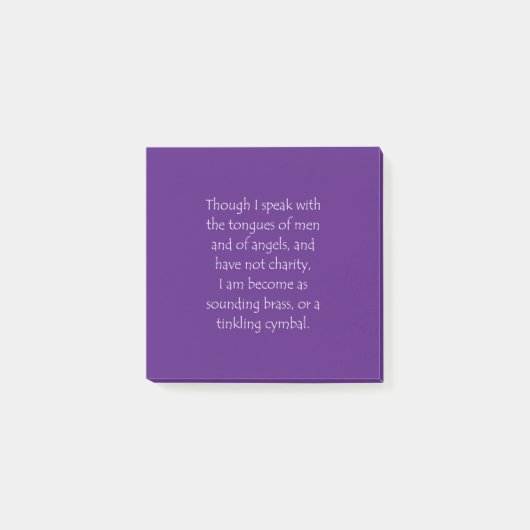 Schrift Citaat 1 Corinthians 13 1 Post-it® Notes (Voorkant)
