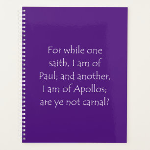 Schrift Citaat 1 Corinthians 3 4 Planner
