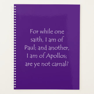 Schrift Citaat 1 Corinthians 3 4 Planner