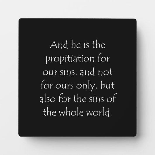 Schrift Citaat 1 John 2 2 Fotoplaat (Voorkant)