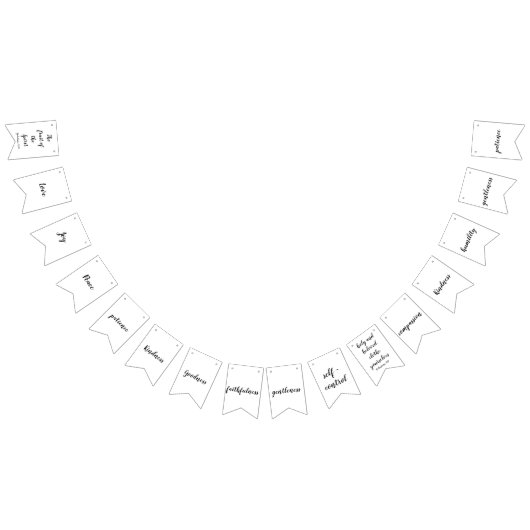 Schrift, de vrucht van de Heilige Geest-Liefde Vlaggetjes (Alle)