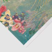 Schrift droomt blauwhemelwolken ontkoppeling tissuepapier (Detail)