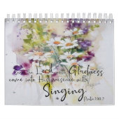 Schrift en bloemen kalender (Hoes)