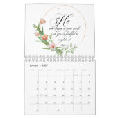 Schrift en bloemen kalender (Jan 2027)