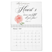 Schrift en bloemen kalender (Feb 2027)