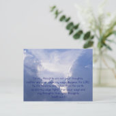 Schrift, engel Afbeelding, Jesaja 55:8,9, Briefkaart (Staand voorkant)