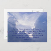 Schrift, engel Afbeelding, Jesaja 55:8,9, Briefkaart (Voorkant / Achterkant)