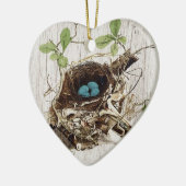 schrift ephemera vogelnest botanisch frans keramisch ornament (Links)