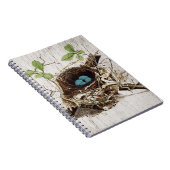  schrift ephemera vogelnest botanisch frans notitieboek (Rechterzijde)