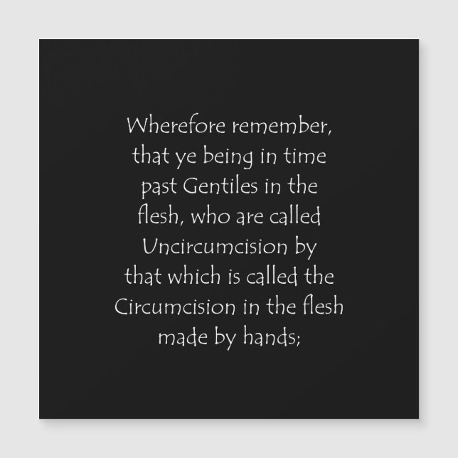 Schrift Ephesians 2 11 (Voorkant)