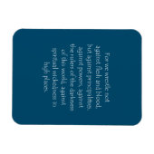 Schrift Ephesians 6 12 Magneet (Horizontaal)