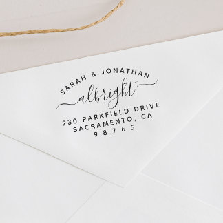 Schrift Familie Handtekening Gehuwd Koppel Adres Rubberstempel