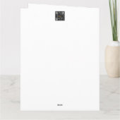 Schrift Gevouwen Wenskaart Kaart (Achterkant)