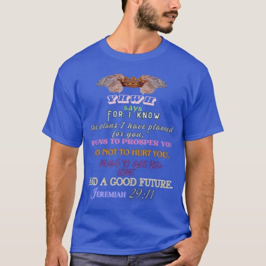 Schrift goede toekomst t-shirt (Voorkant)