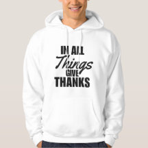 Schrift hoodie in alle dingen Mannen