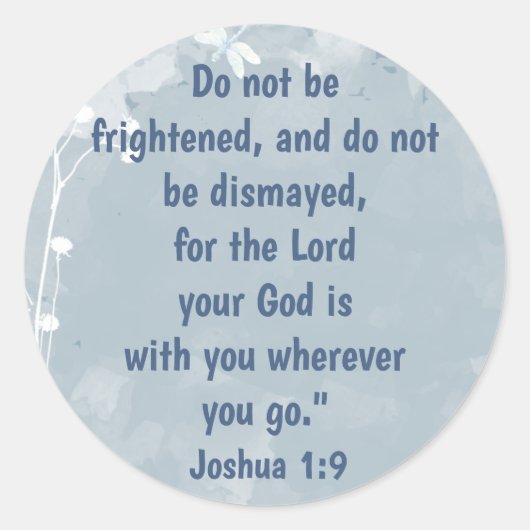 Schrift, Inspirerend, citaat libel Ronde Sticker (Voorkant)