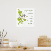 Schrift, Inspirerend, psalm 96:1 vogel, Natuur Poster (Keuken)