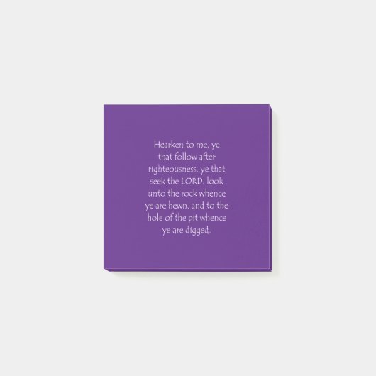 Schrift Isaiah 51 1 Post-it® Notes (Voorkant)