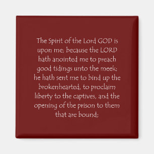 Schrift Isaiah 61 1 Magneet