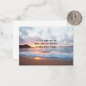 Schrift, Jesaja 40:26 Notitiekaartje (Voorkant / Achterkant in situ)