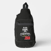 Schrift - JESUS Sling Bag (Voorkant)