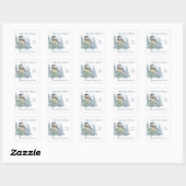 Schrift Johannes 14:27 Mijn vrede laat Ik bij U Vierkante Sticker (Vel)