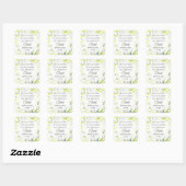 Schrift Johannes 14 Bijbelvers Vogels Religieus Vierkante Sticker (Vel)