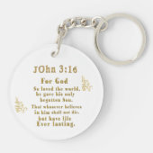 Schrift Johannes 3:16 Sleutelhanger (Achterkant)