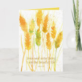 Schrift John 6:35 Brood van de Bijbel van Life Whe Kaart (Voorkant)