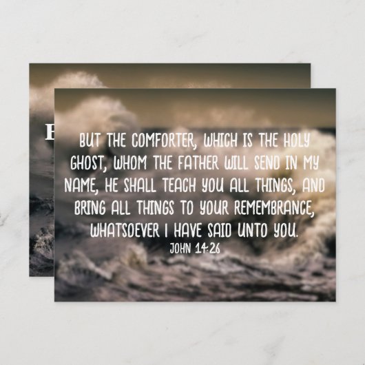 Schrift Kaart voor Onzekerheid 8 (Voorkant / Achterkant)