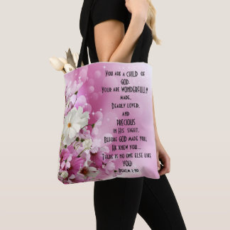 Schrift Kind van God Bloemstuk Tote Bag