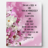 Schrift Kind van God Tafelblad Plaque met Ezel Fotoplaat (Voorkant)