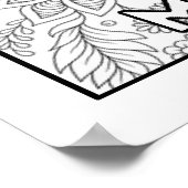 Schrift kleur me  poster (Hoek)