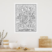 Schrift kleur me  poster (Keuken)