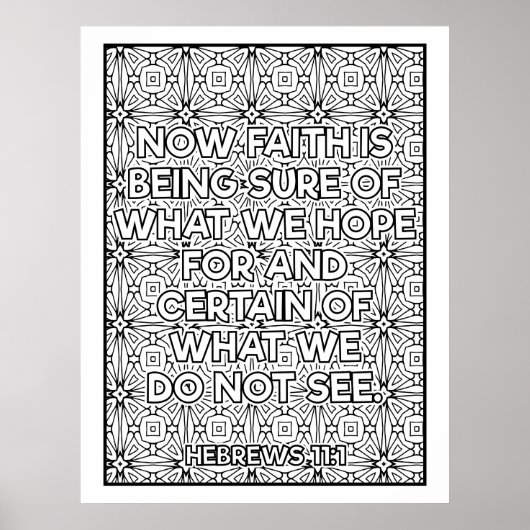 Schrift kleur me poster (Voorkant)