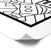 Schrift kleur me poster (Hoek)