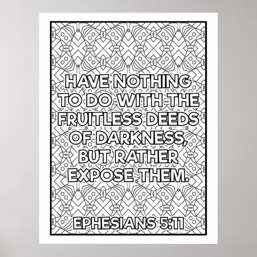 Schrift kleur me poster (Voorkant)