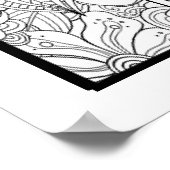 Schrift kleur me  poster (Hoek)