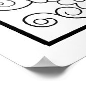 Schrift kleur me poster (Hoek)