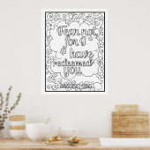 Schrift kleur me poster (Keuken)