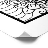 Schrift kleur me  poster (Hoek)