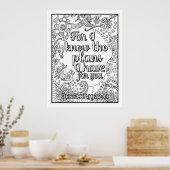 Schrift kleur me  poster (Keuken)