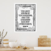 Schrift kleur me  poster (Keuken)