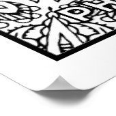 Schrift kleur me  poster (Hoek)