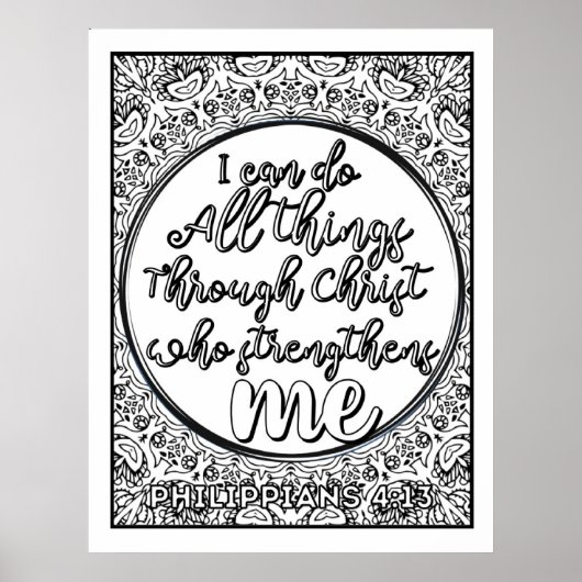 Schrift kleur me  poster (Voorkant)