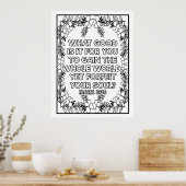 Schrift kleur me  poster (Keuken)