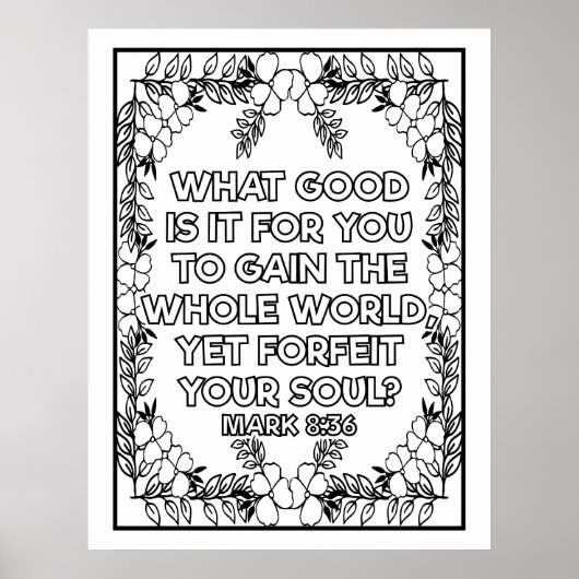 Schrift kleur me  poster (Voorkant)
