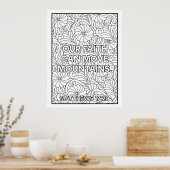Schrift kleur me poster (Keuken)